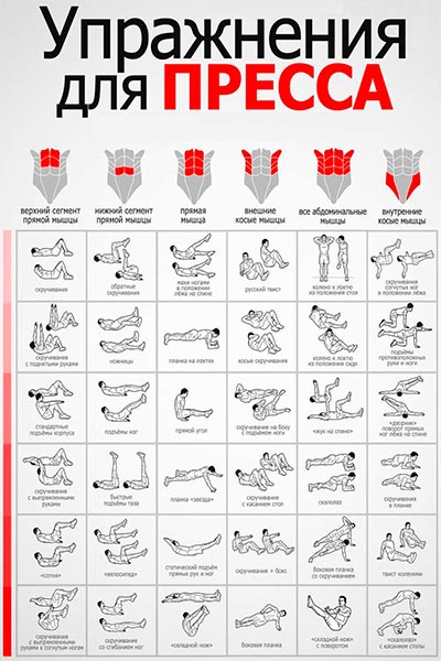 Упражнения для пресса
