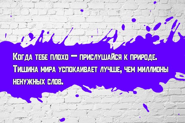 Прислушайся к природе